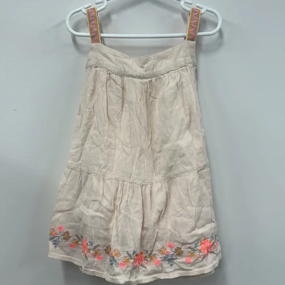Gap kids pink embroidered floral tank blouse L - Picture 5 of 5